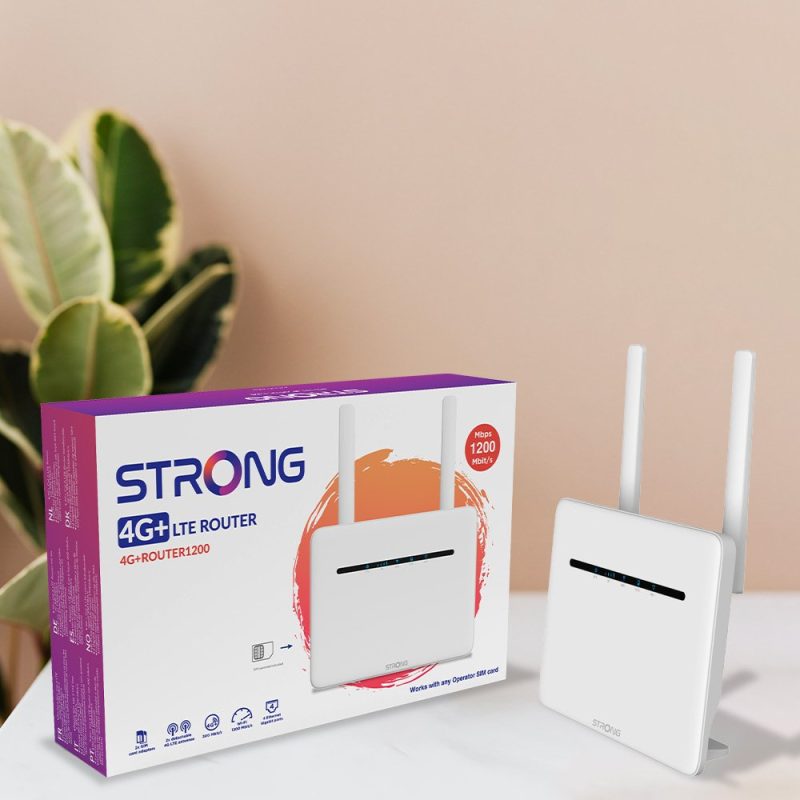 Flynn Router STRONG 4G LTE CAT 6 (300 Mbit/s) Router with 4 Gigabit ports - Flynn TV